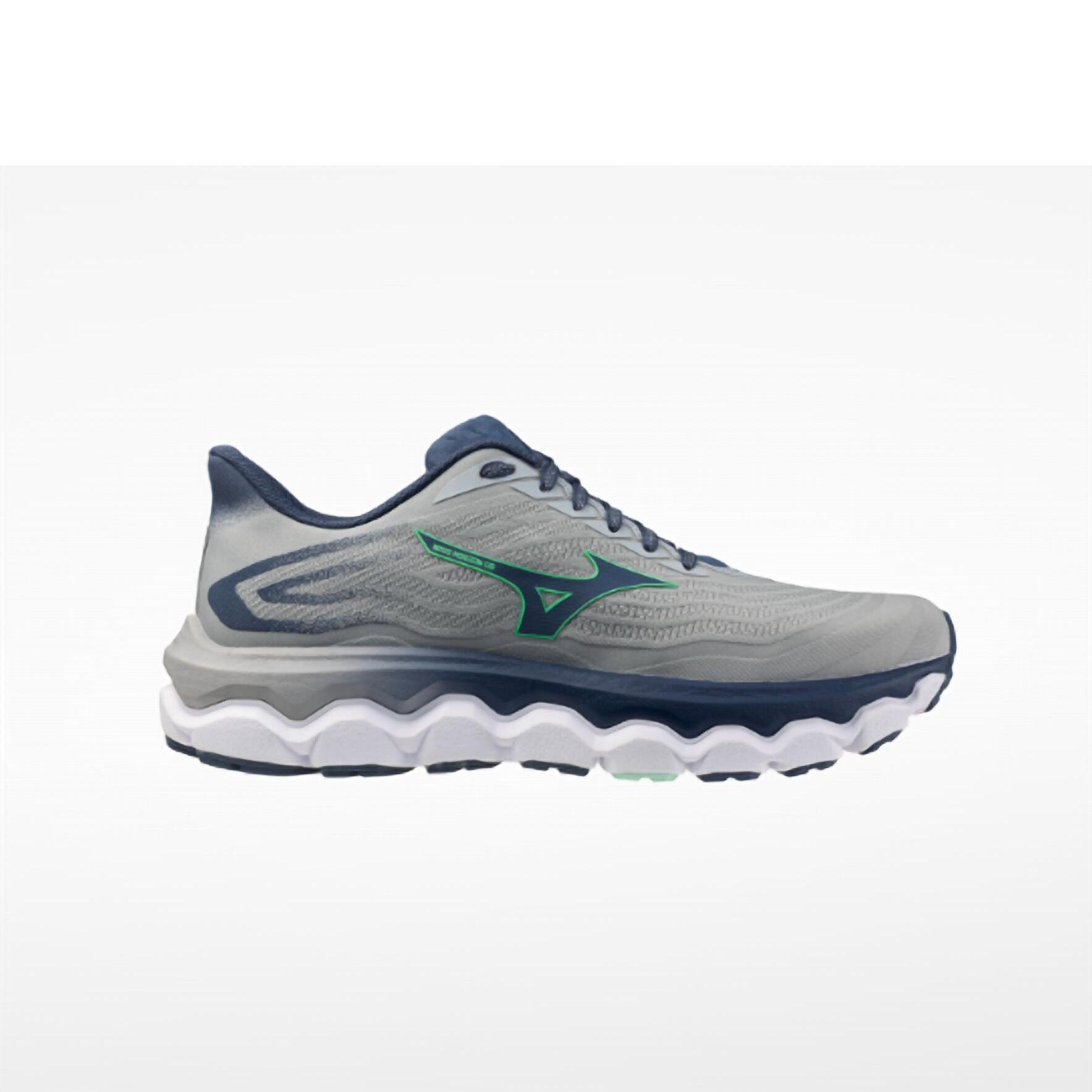 New Mizuno Men's Wave Horizon 8 Running Shoes In Pearl Blue Vintage Indigo